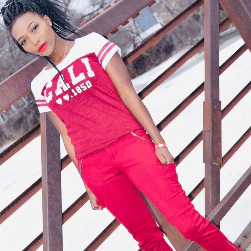 Red pants